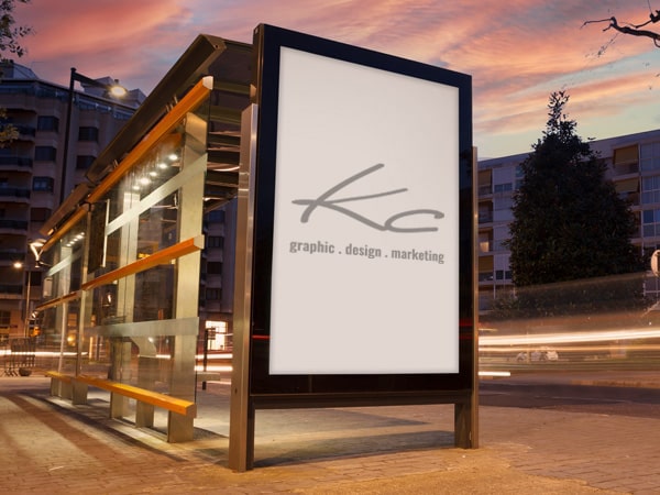 Design von Außenwerbung, Kundenstoppern, Banner und Plakaten