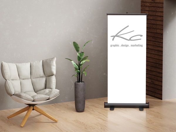 Design von Messeständen, Roll-Ups, Aufsteller....